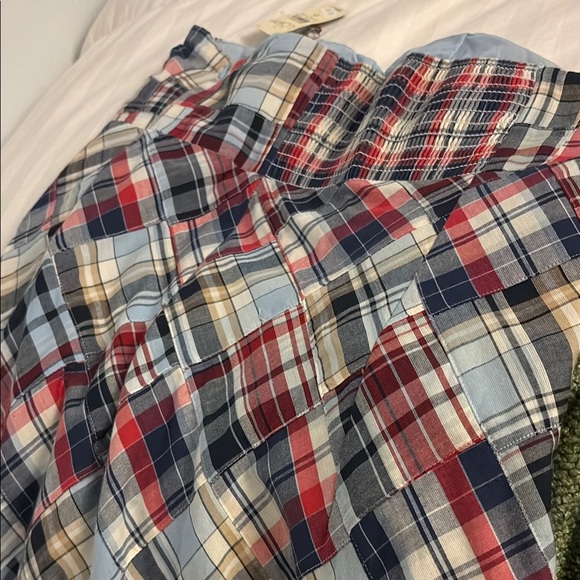 Loft Women's plaid sleeveless dress in Red and Blue - Picture 4 of 4